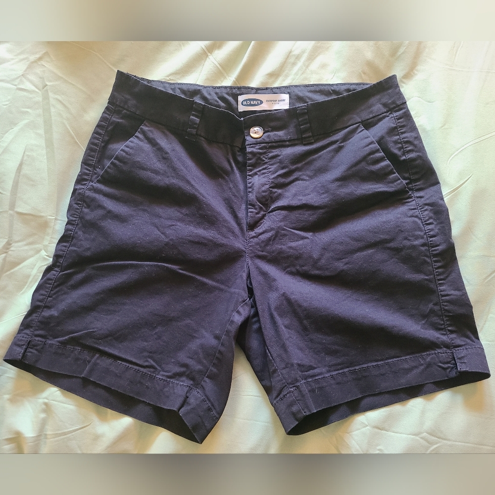 Old Navy Black Everyday Shorts Versatile Cotton Blend